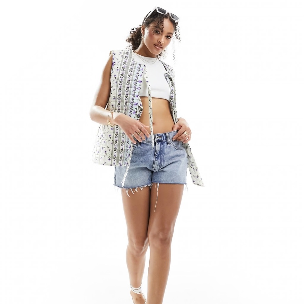 ASOS Quilted Vest With Bows - Picture 2 of 10